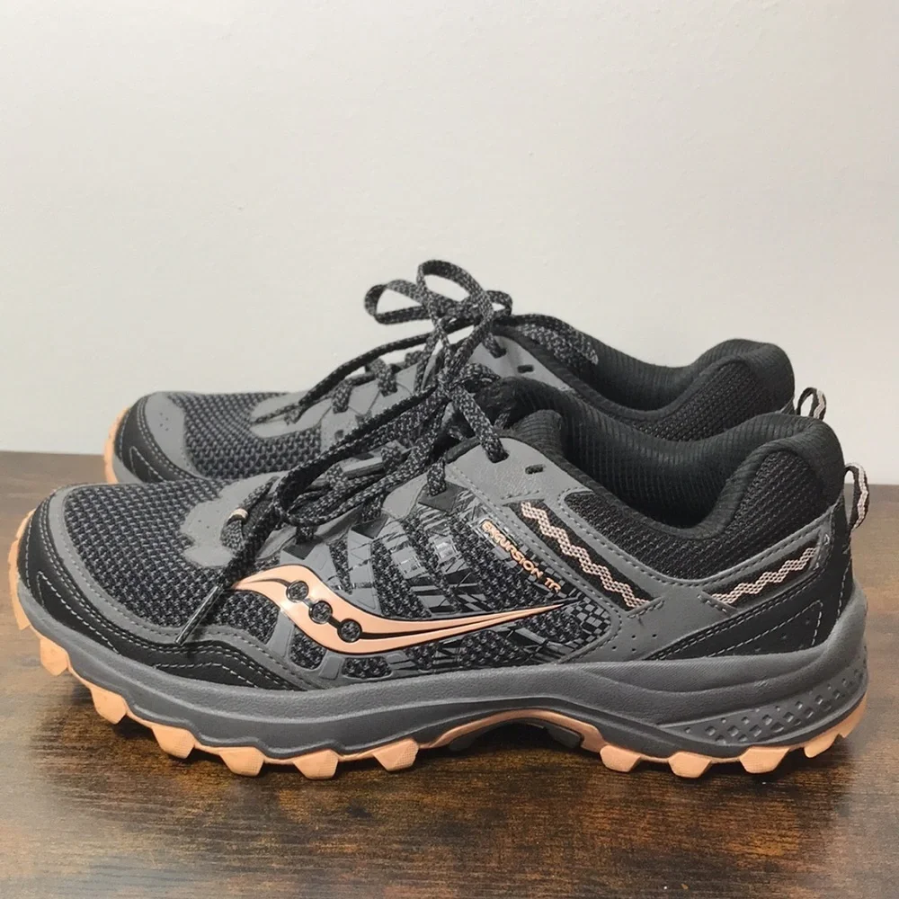 Saucony Excursion Trail 12 Womens Ourdoor Running Sneakers Size 9 - Picture 5 of 13